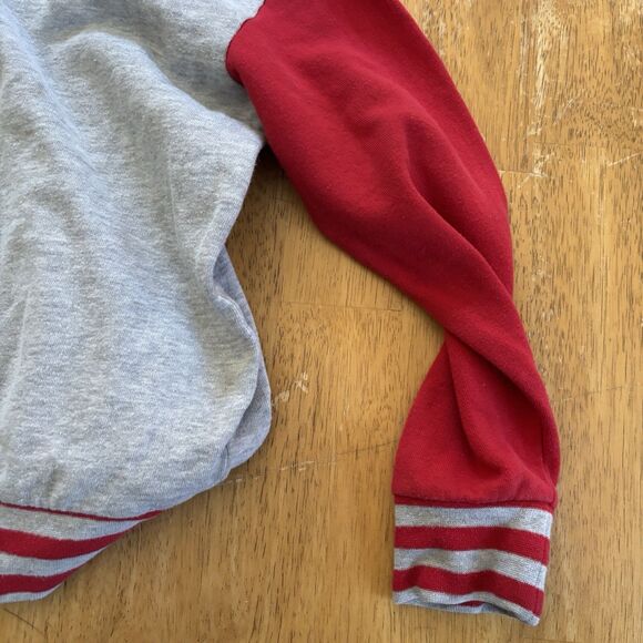 Kids Disney Mickey Mouse Hoodie Size‎ 7/8 Red Grey Comfy Outdoors Theme Park Fun - Picture 10 of 14